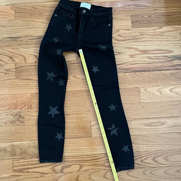 Current/Elliott Womens The High Waist Stiletto Jeans 24 Vineland Stars Gothcore - Picture 9 of 10